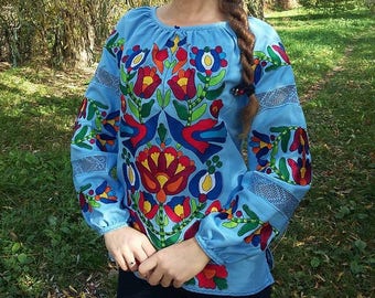 Ukrainian blouse vyshyvanka / Ukrainian embroidery / Peasant blouse / embroidered shirt / boho blouse / Ukrainian clothing /