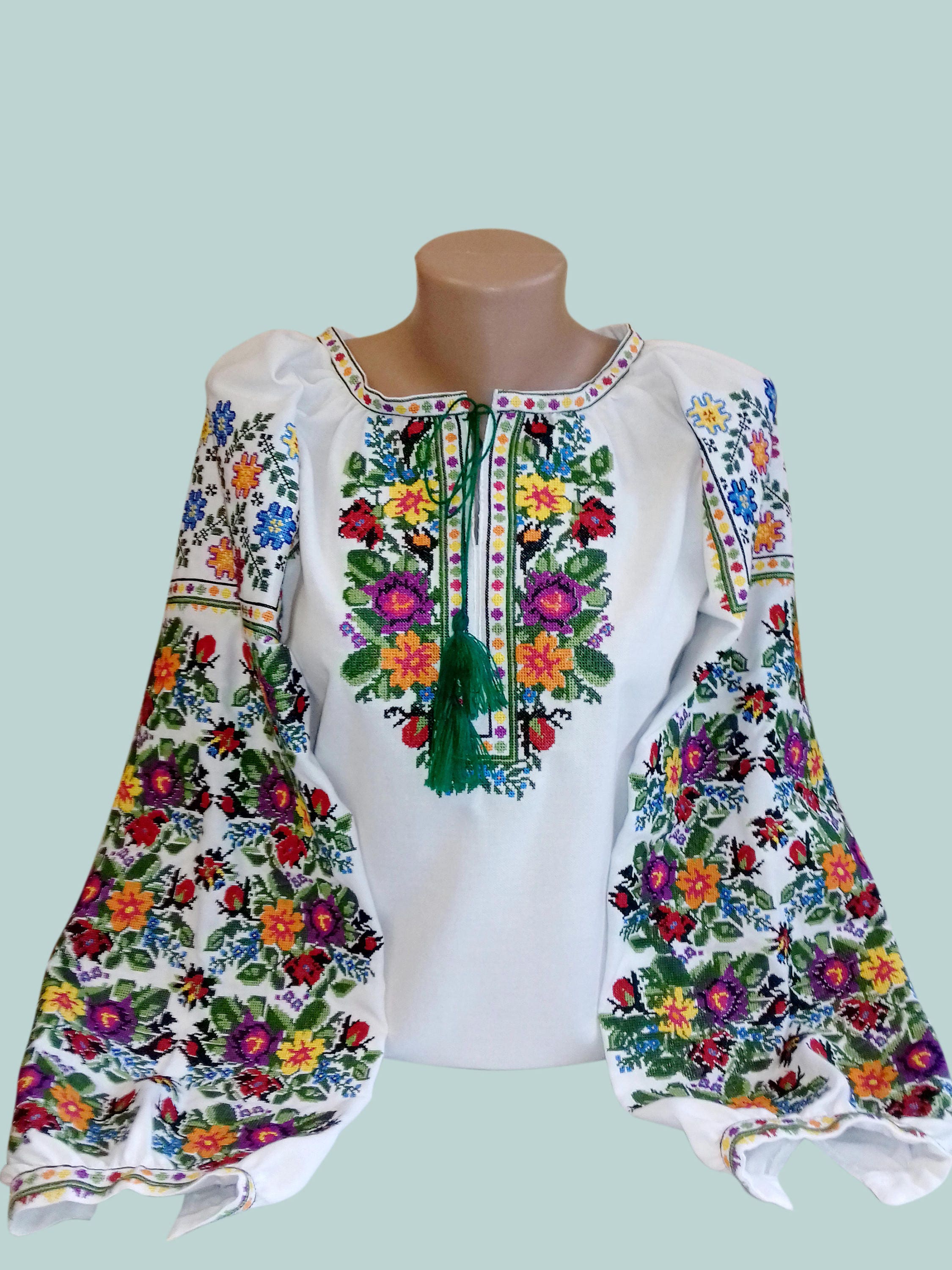 Ukrainian blouse vyshyvanka/ Ukrainian embroidery/ Peasant Etsy