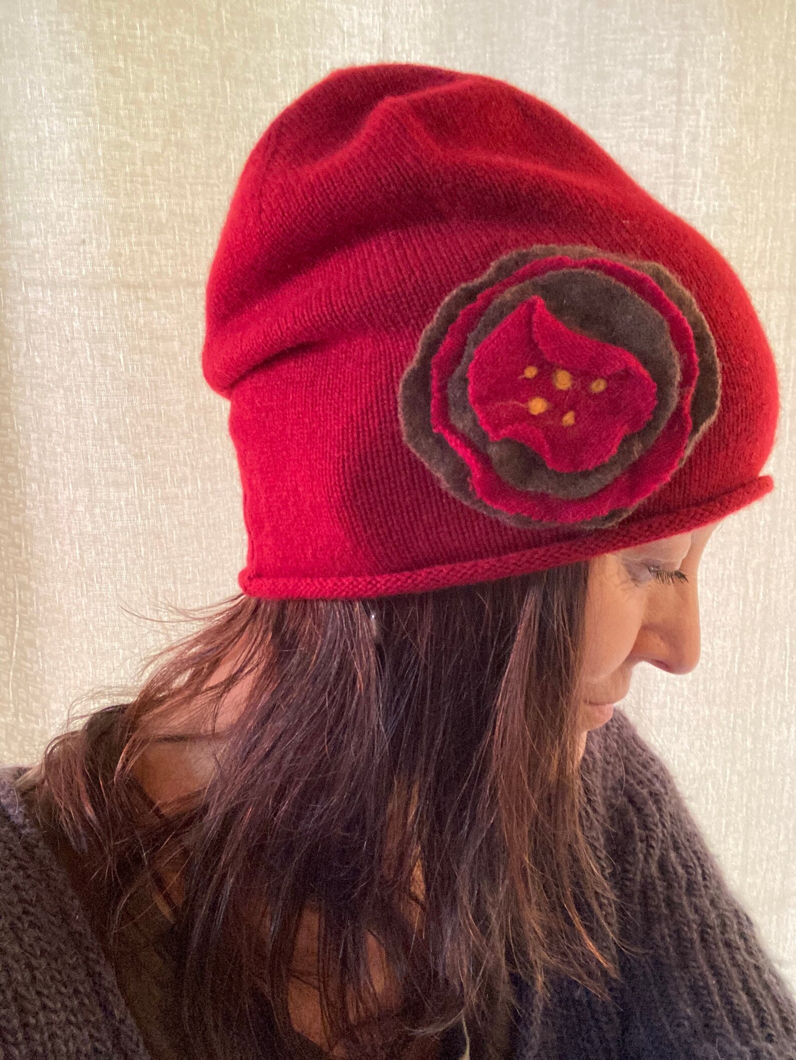 cashmere red hat