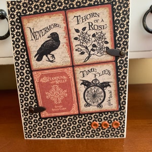 Steampunk Halloween Card