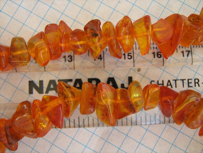 HEALING Old Vintage Russian USSR Natural Real Genuine Baltic Amber Necklace from Kaliningrad Long Dark Brown Tea Color 68 cm 26.77 inches