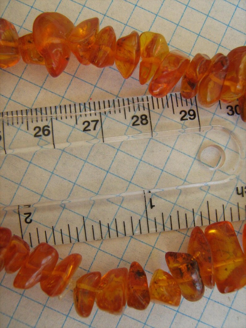 HEALING Old Vintage Russian USSR Natural Real Genuine Baltic Amber Necklace from Kaliningrad Long Dark Brown Tea Color 68 cm 26.77 inches