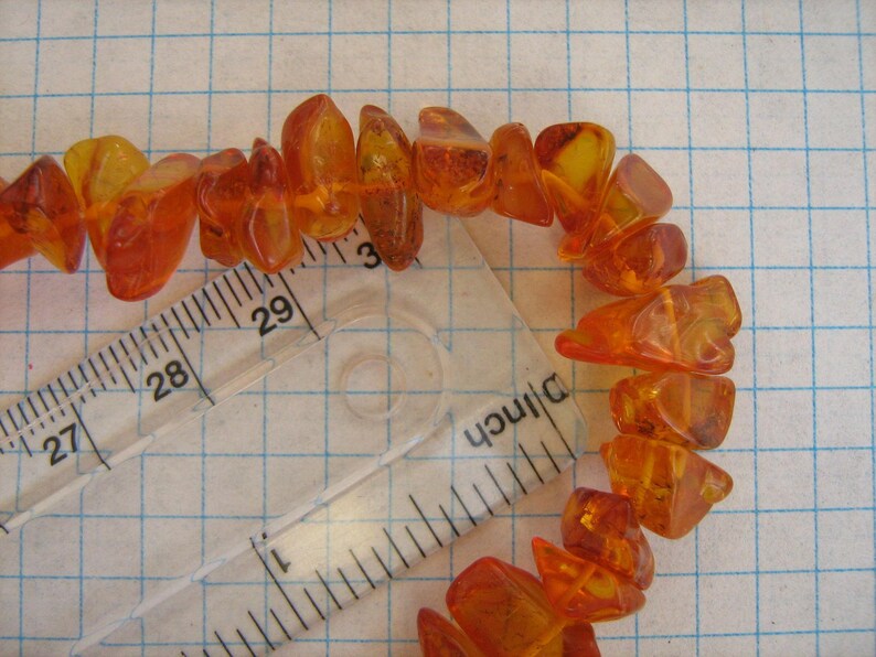 HEALING Old Vintage Russian USSR Natural Real Genuine Baltic Amber Necklace from Kaliningrad Long Dark Brown Tea Color 68 cm 26.77 inches