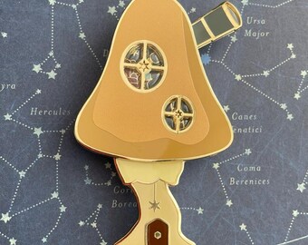 Wildwood Observatory Pin - Mushroom Village Pin Collection