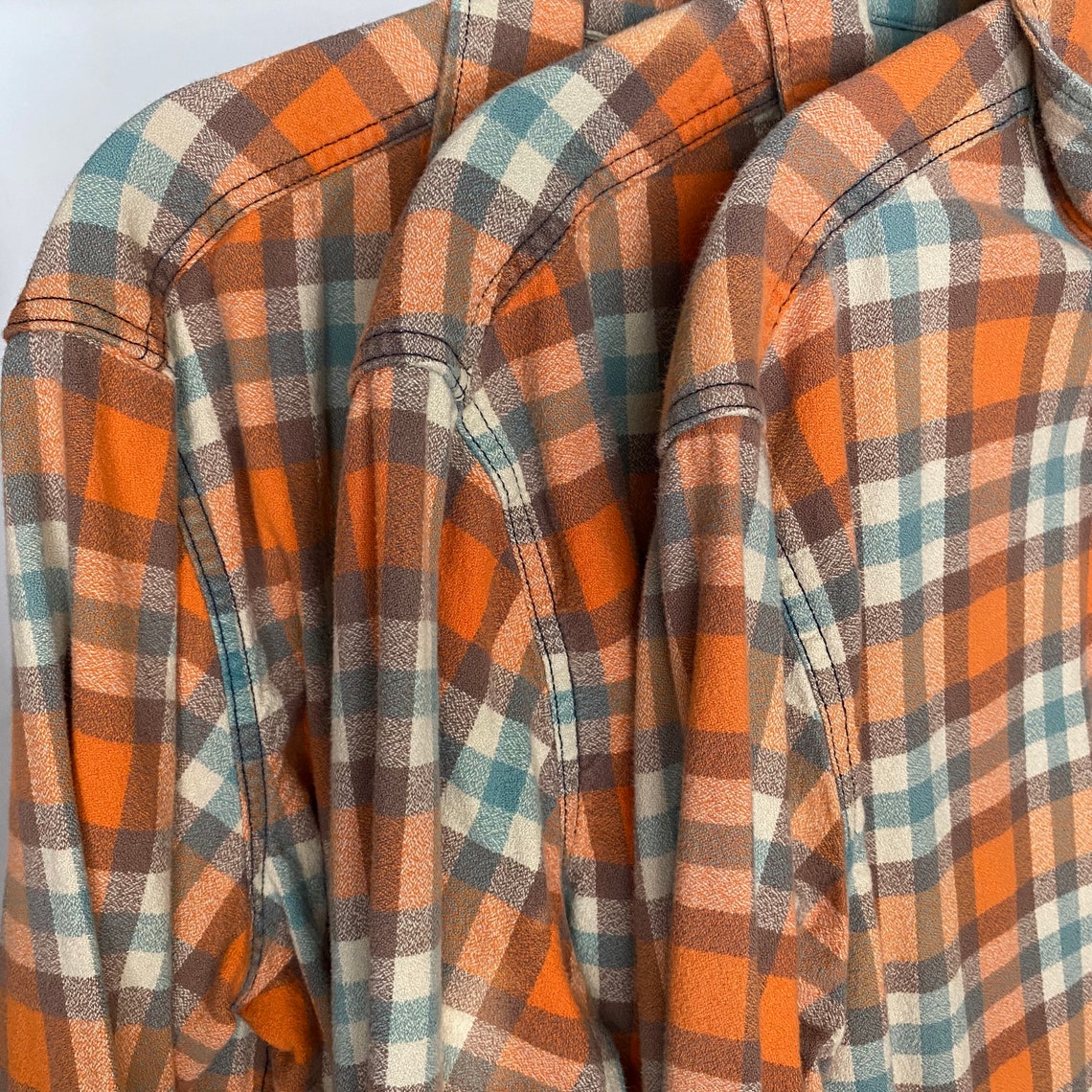 LARGE Vintage Matching Flannel Shirts Curated as a Set of 3 Etsy