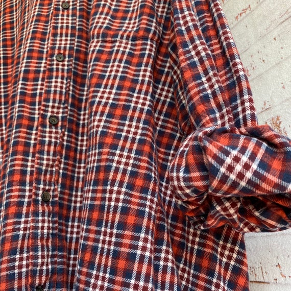 4X Vintage Flannel Shirt Color Burnt 