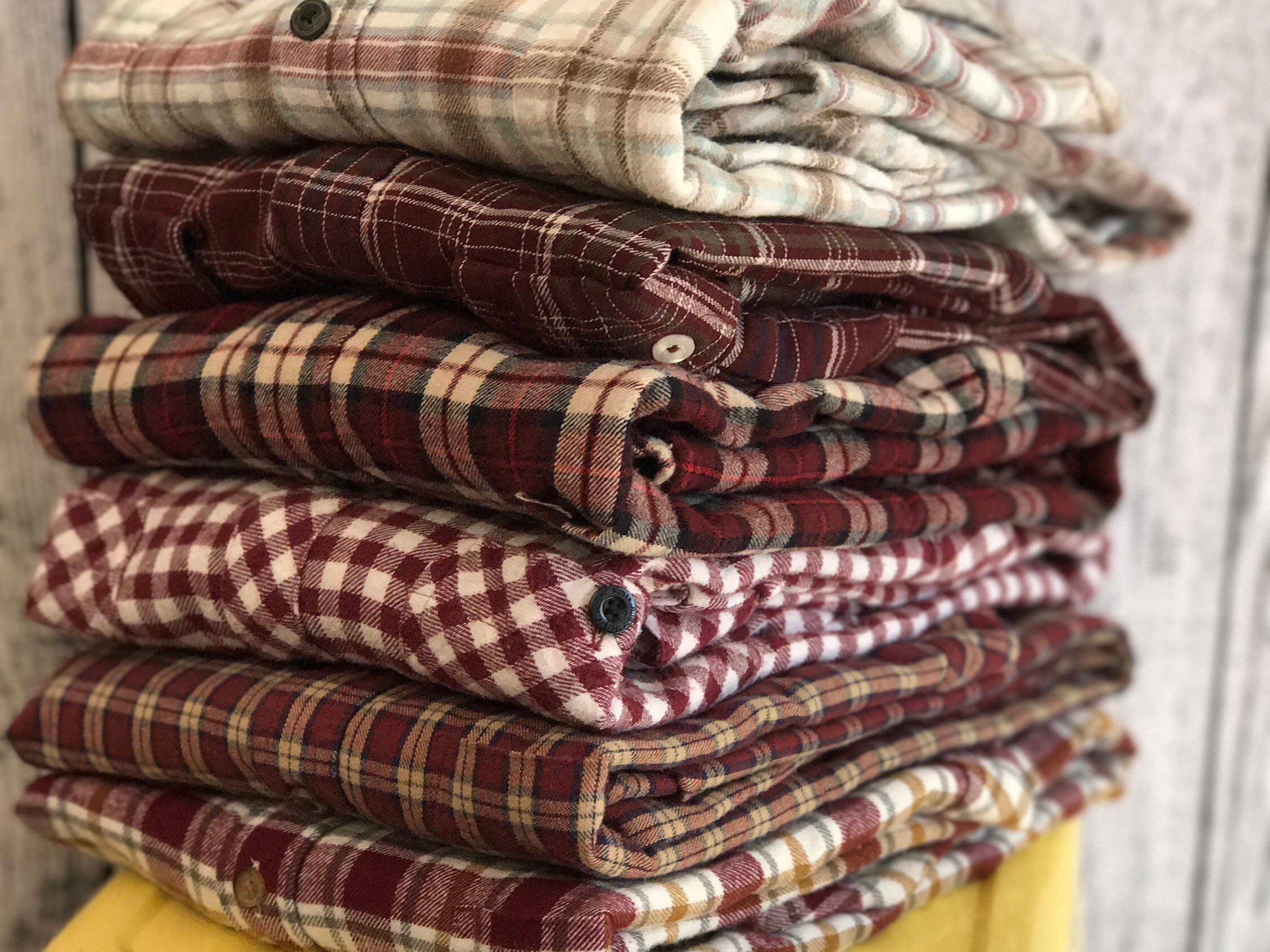 flannel bridesmaid shirts