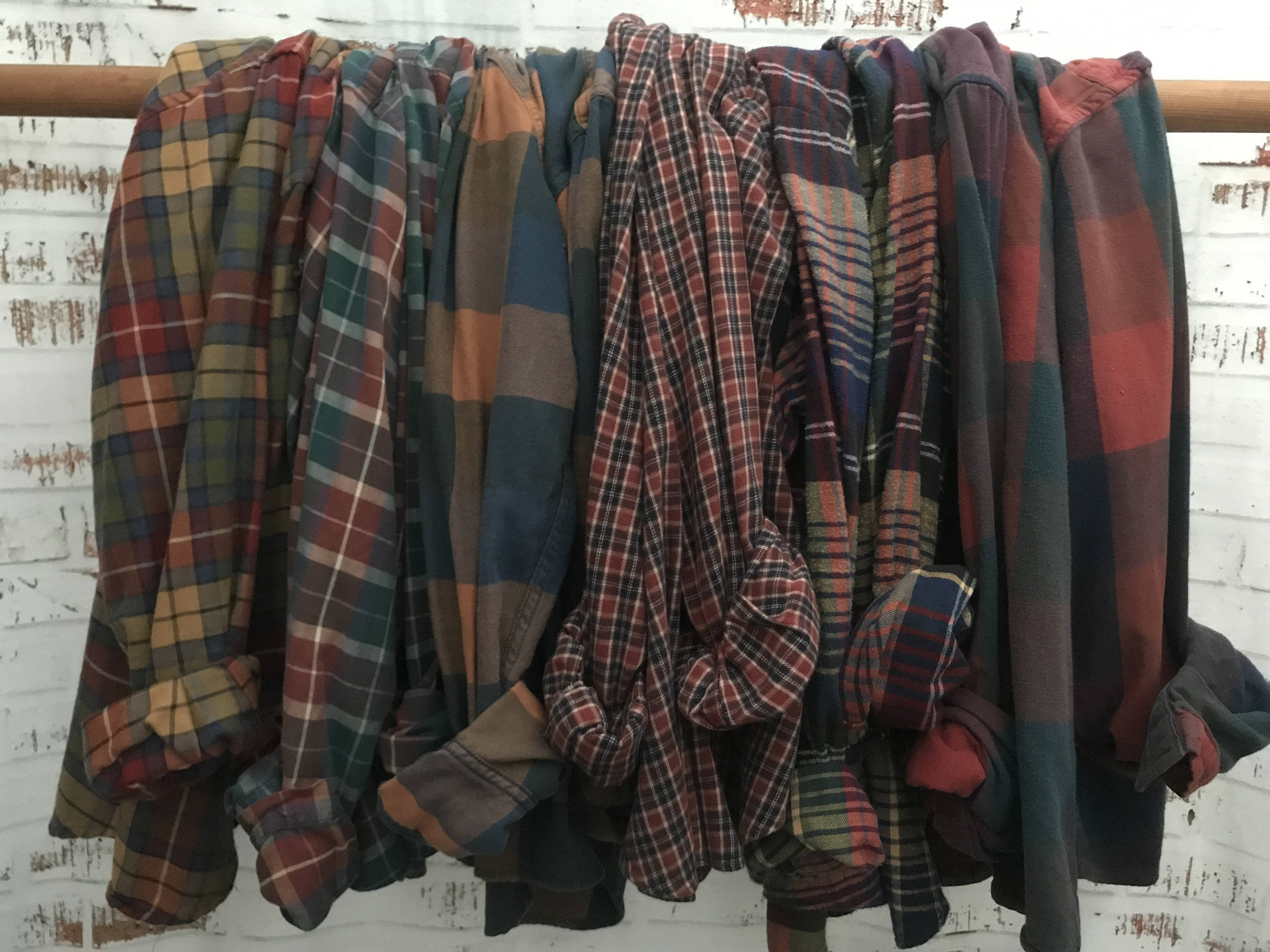 oversized flannel shirts for bridesmaids