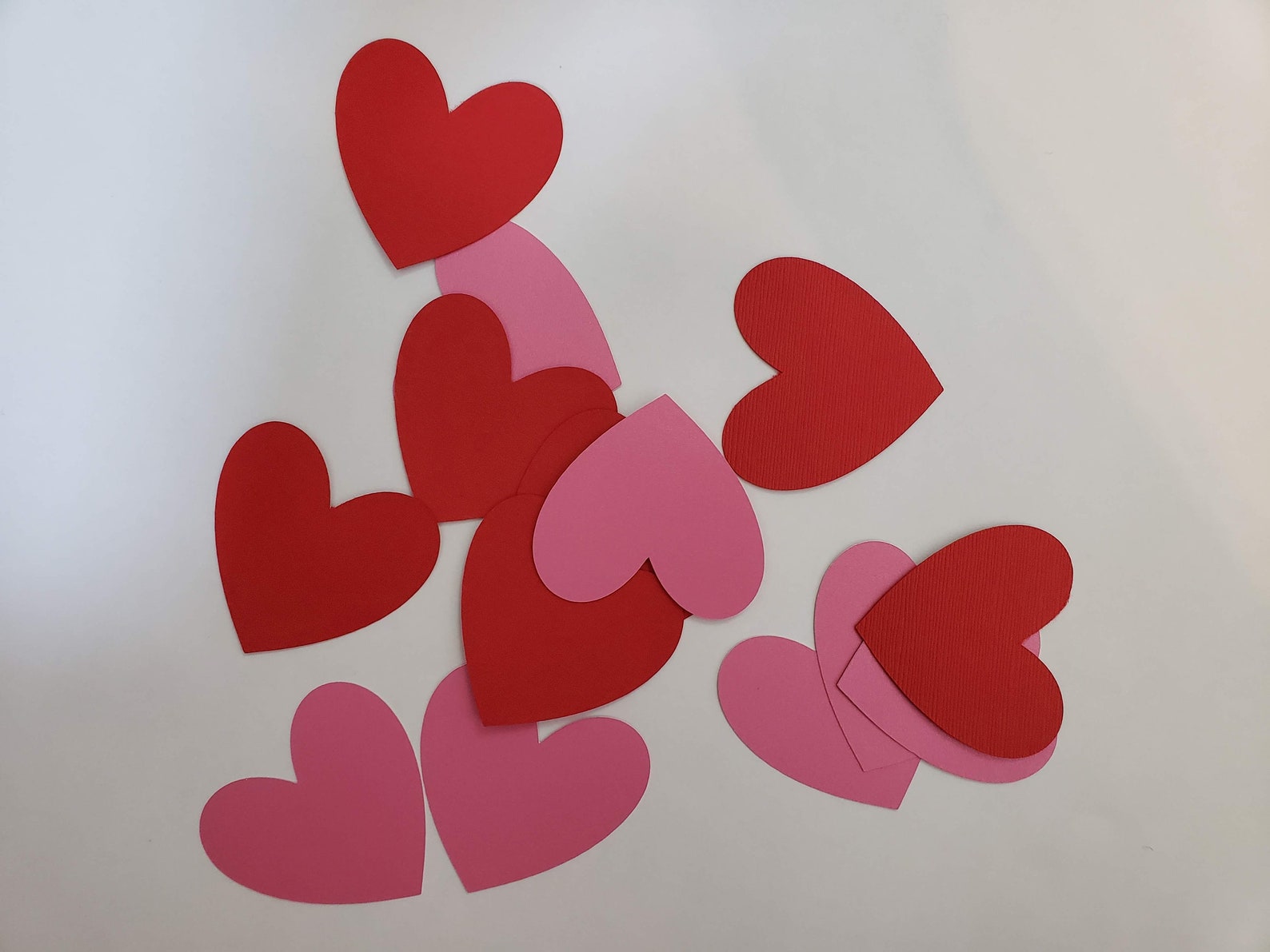 Heart Shape Card Stock Paper Cut Out Etsy