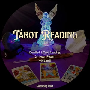 1 Karte Tarot Legung, Genaue, schnelle Zustellung per E-Mail, detailliert. Zügige Rückgabe.