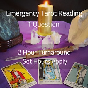 Tarotlezing voor noodgevallen, levertijd 2 uur, snel en nauwkeurig bezorgd per e-mail, dezelfde dag. Dringende haast.