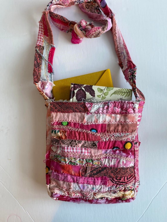 Small Fabric Shopping Bag, Handmade Handbag, Shoulder Bag, Gym Bag Lunch Bag,  Fabric Tote, Book Club Bag Red Flower Tote, Zip Pocket - Etsy