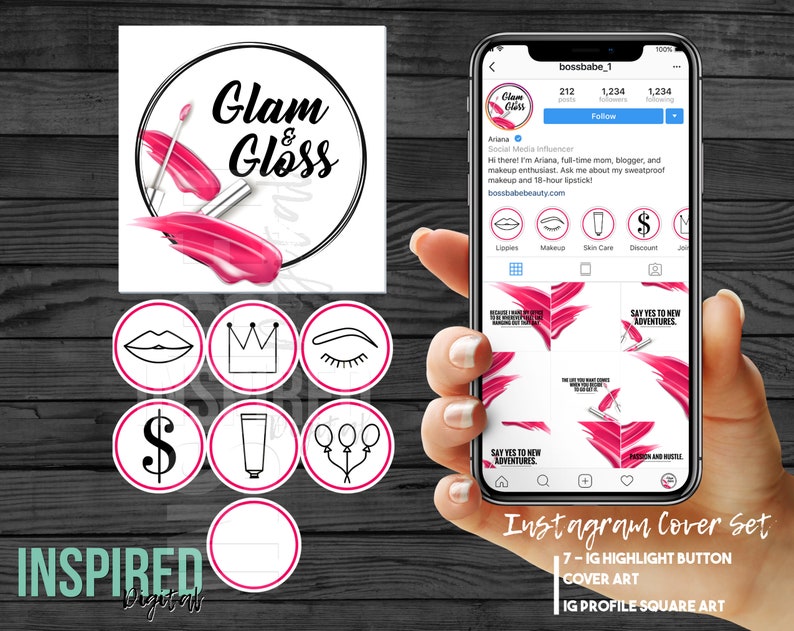 Instagram Bundle GLOSS BOSS Lip Gloss Beauty Makeup Etsy