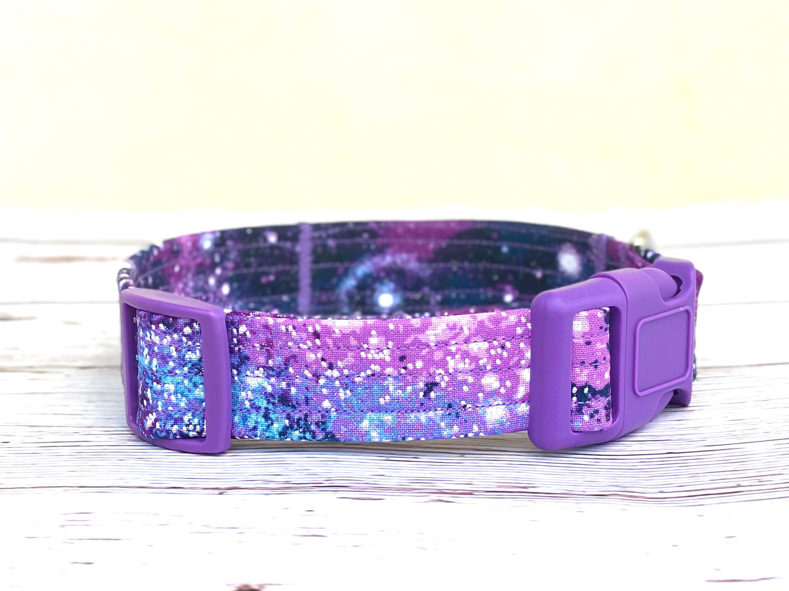 Galaxy Personalized Dog Collar Martiangle Galaxy Dog Collar Etsy