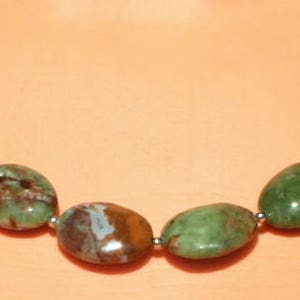 Collar de ópalo verde, ópalo raro de Madagascar, collares de piedras preciosas, collar de declaración, idea de regalos para mujeres imagen 3