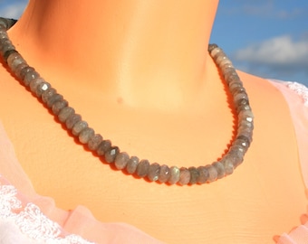 labradorite necklace, flash labradorite gemstone jewelry, sterling silver genuine labradorite necklace, gift for her