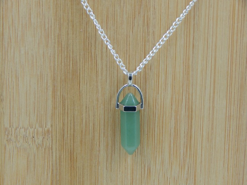 Aventurine crystal necklace Clearance