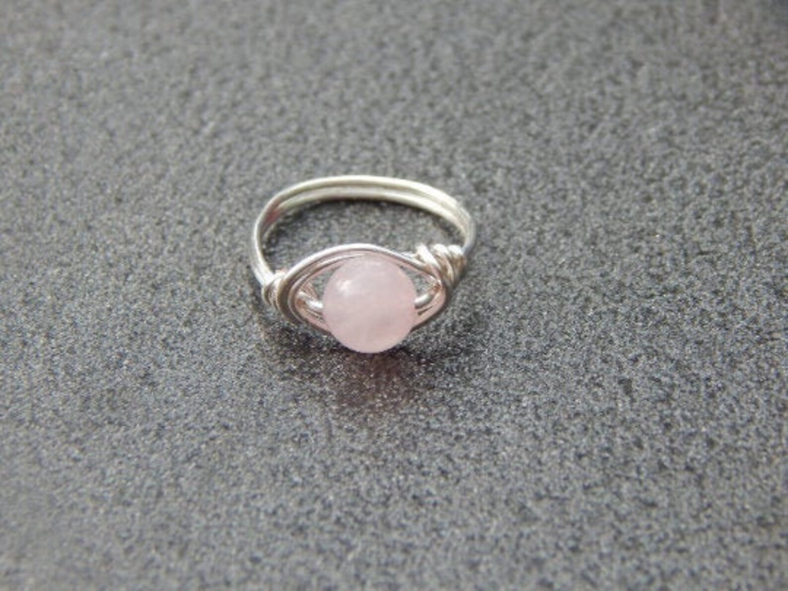 Rose Quartz Ring Wire Wrapped Rose Quartz Ring Wire Wrapped Etsy