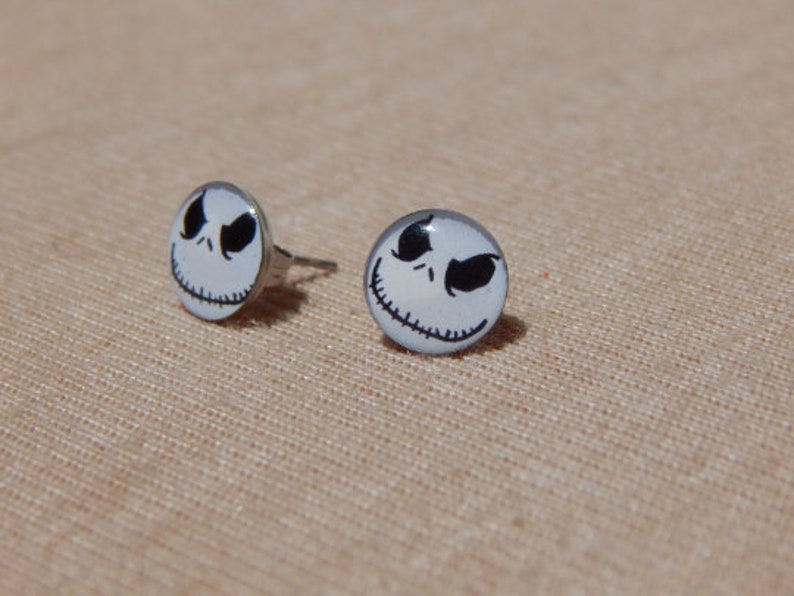 Jack Skellington Earrings Skeleton Earrings Jack Skellington Etsy