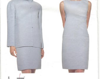 Oscar de la Renta Vogue Pattern American Designer Sewing Pattern Misses Dress & Jacket Size 14-16-18