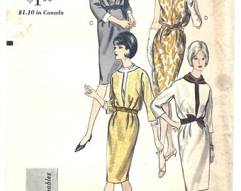 Vintage Pattern Vogue 6275 Dress S16 Vogue Young Fashionables Series 1967 Original [PWAP-0178
