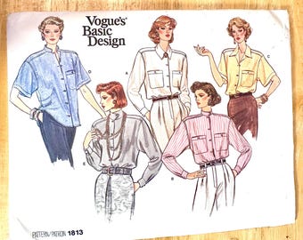 vintage Vogue Pattern 1813 Basic Design Vogue's Basic Sewing Pattern Misses Dress & Jacket Taille 14-16-18