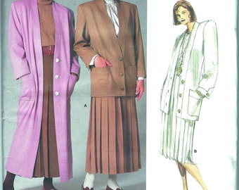 Perry Ellis, modèle vintage américain Vogue 1775, pli non découpé en usine, 1986 [PWAP-0355]