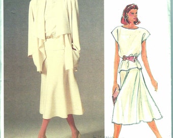 John Anthony, modèle vintage américain de designer Vogue 1387 S10 non coupé, pli en usine 1985 [PWAP-0357]