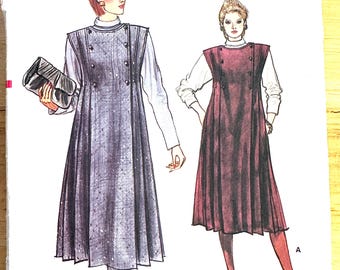Vogue 8849 Misses Top & Jumper Pattern Size 8 Factory Fold Uncut Complete (PWAP-0428)