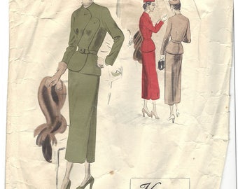PWAP-0159 Vintage Vogue Couturier Design Pattern 442 S14