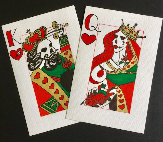 Queen Of Hearts Playing Card Tattoo