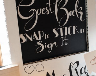 Shake It Like Polaroid A4 Wedding Sign Chalkboard Effect Digital Print Shake It Like Polaroid A4 Wedding Sign Chalkboard Effect Digital Print