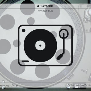 Plotterdatei mit Plattenspieler und Schallplatte | für die DJs und Djanes unter uns! Super Retro Vinylplatten für Musikliebhaber Musikmacher