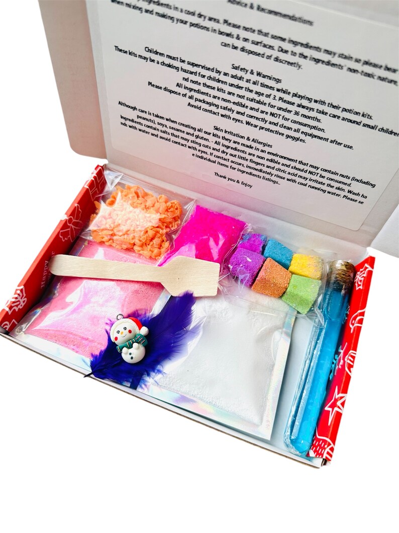 Magical Christmas Bath Potion Kit DIY Holiday Spa Experience, Name