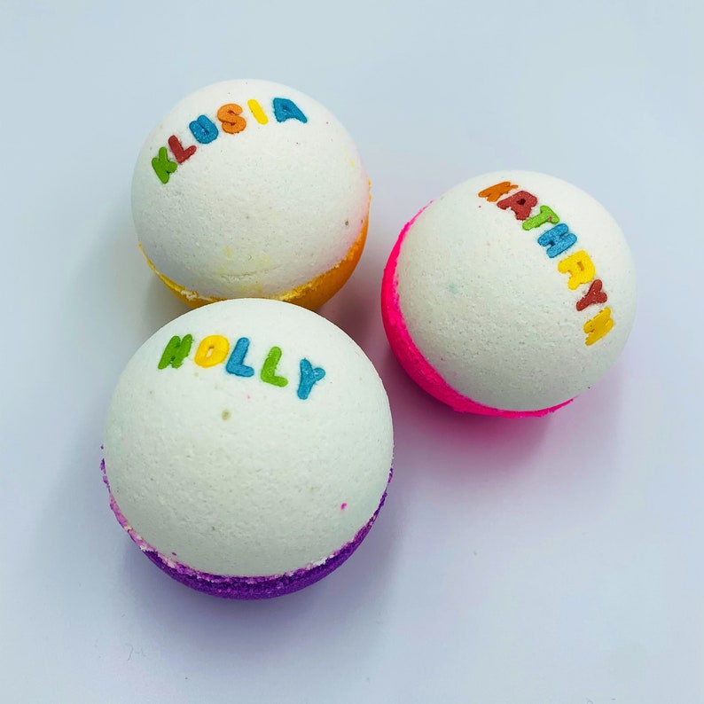 Name Personalised Bath Bomb, Fun Gift, Special Gift, Custom Made, Special Occasion, For someone special image 4