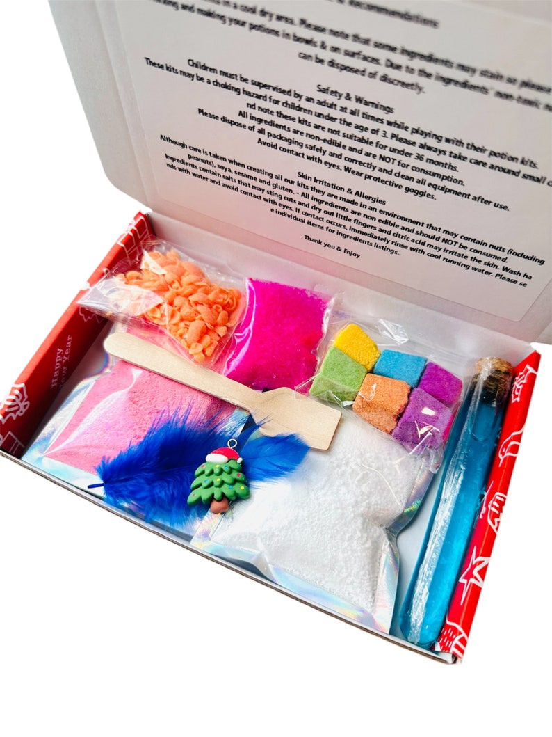 Magical Christmas Bath Potion Kit DIY Holiday Spa Experience, Name