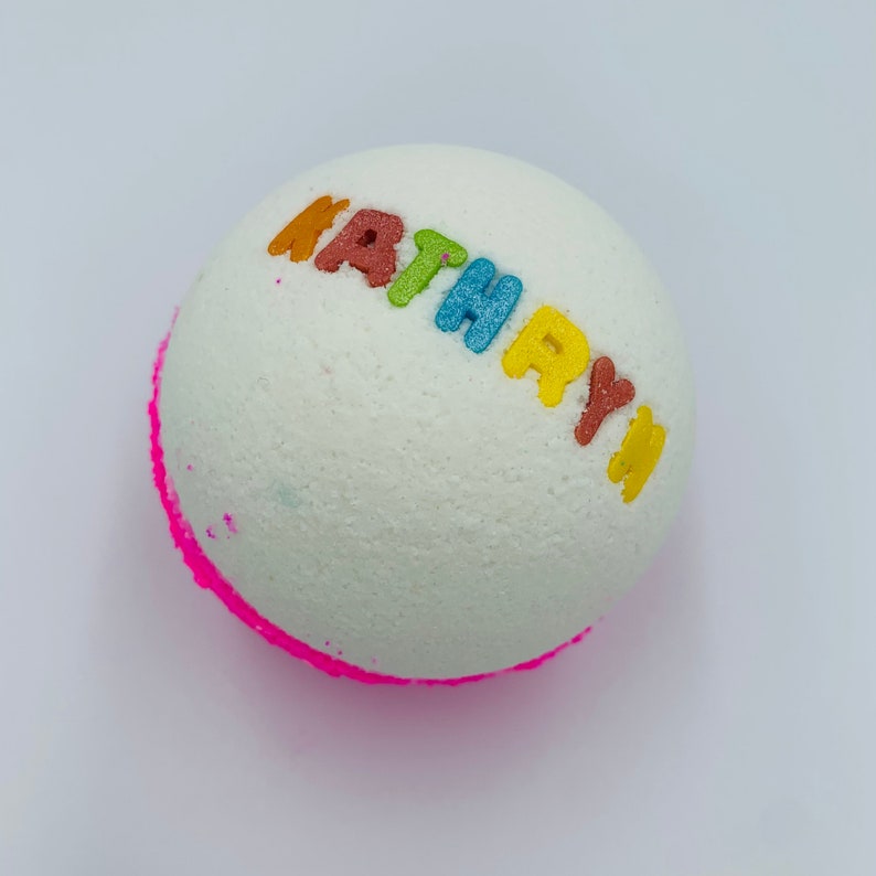 Name Personalised Bath Bomb, Fun Gift, Special Gift, Custom Made, Special Occasion, For someone special image 5