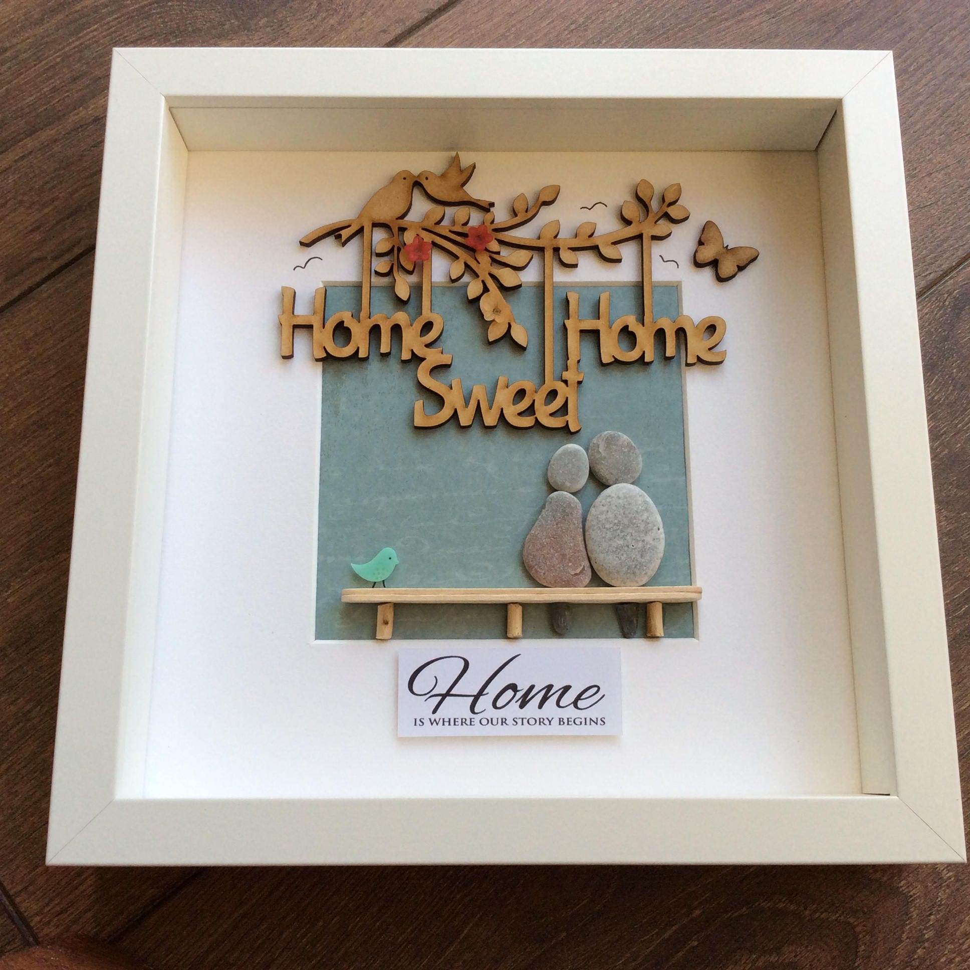 PebbleArt Home moving house present moving in gift present Etsy