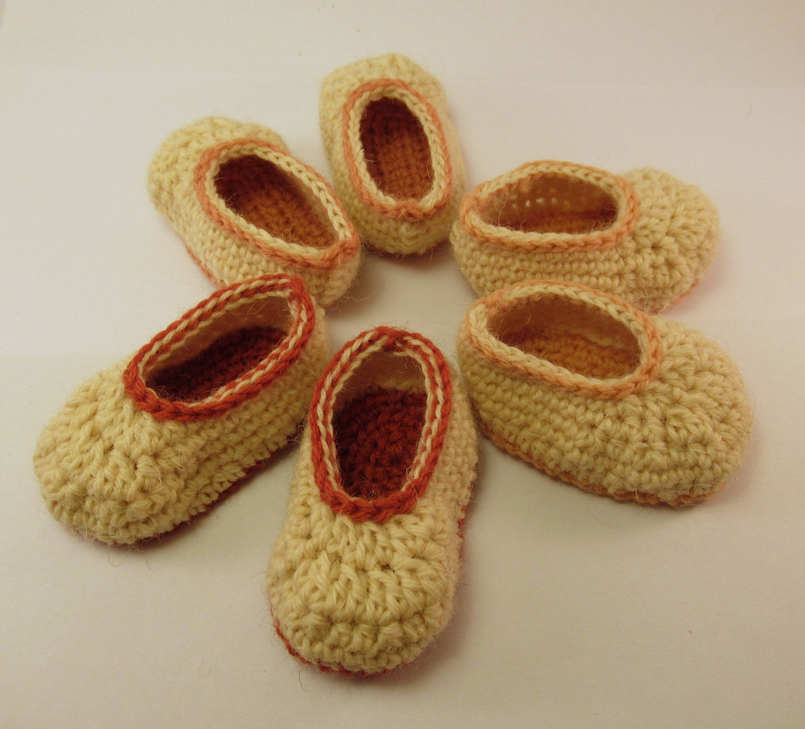 baby ballet flat in sheep wool