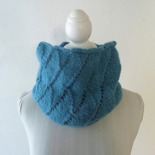Turquoise neck warmer