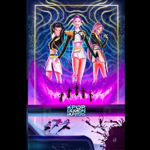 KPop Demon Hunters Poster | KPop Demon Hunters Art | Movie Art