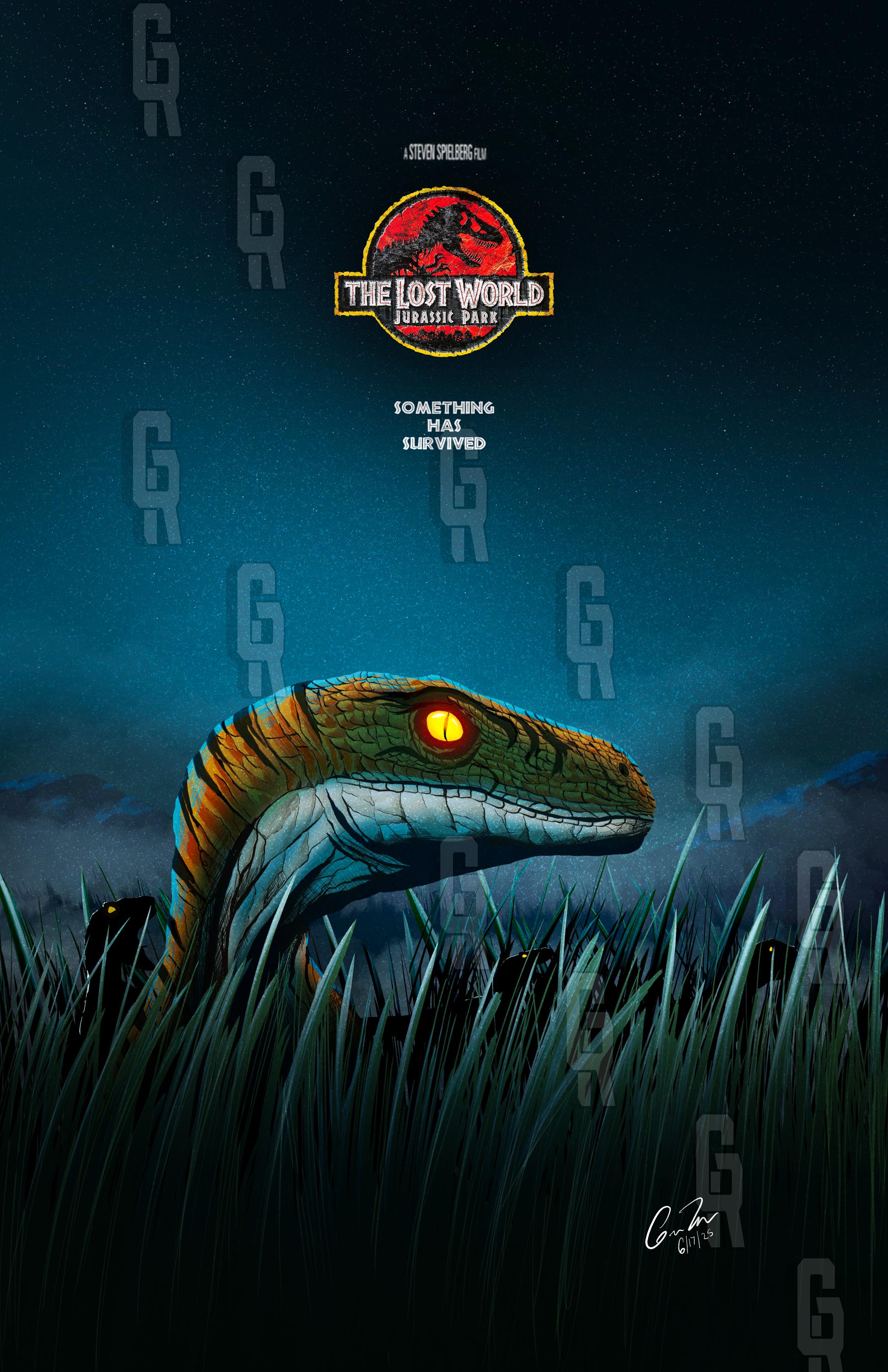 Velociraptor Print: the Lost World Jurassic Park Poster - Etsy