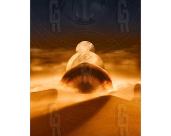 Dune Movie Poster: Sci-Fi Book Art Print