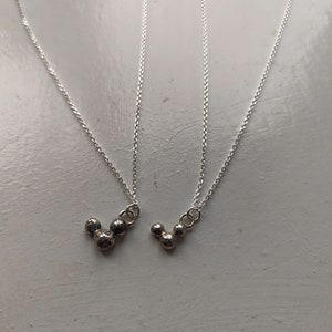 Mamma och dotter Musse Pigg silverhängeset bild 2