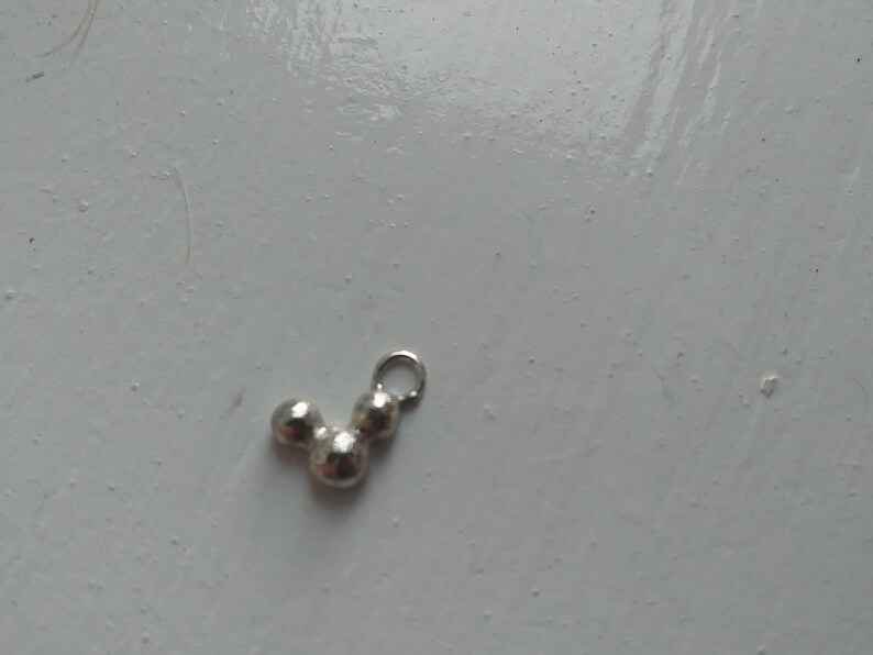 Mamma och dotter Musse Pigg silverhängeset bild 3