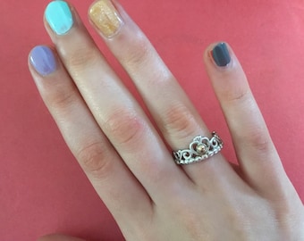 Pandora tiara i sterlingsilver och 9 karat guld