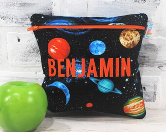 Planets Reusable Food-Safe Bag, Stars, Constellations, Personalize Washable Bag