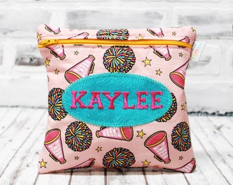 Personalized Reusable Zippered Cheerleader Bag