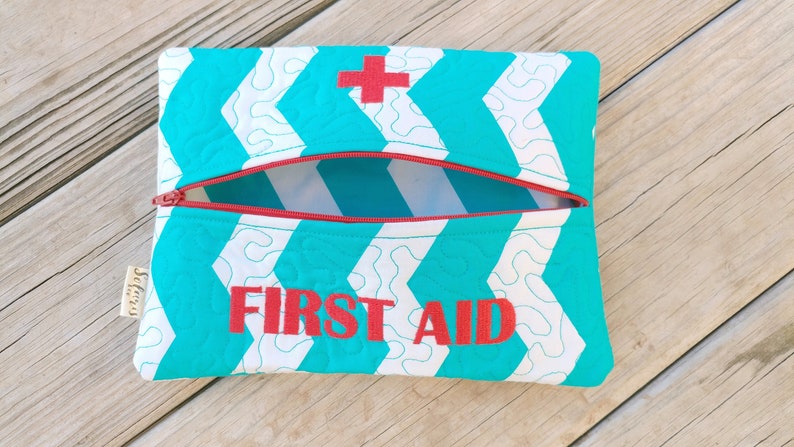 Large Personalized First Aid Pouchepipen bag medical alert pouch food allergy emergency medication thermal insulated camping school