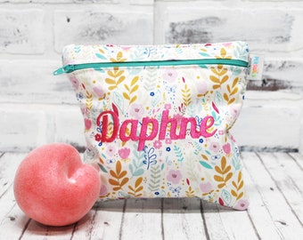 Personalized Simple Floral and Reusable Bag